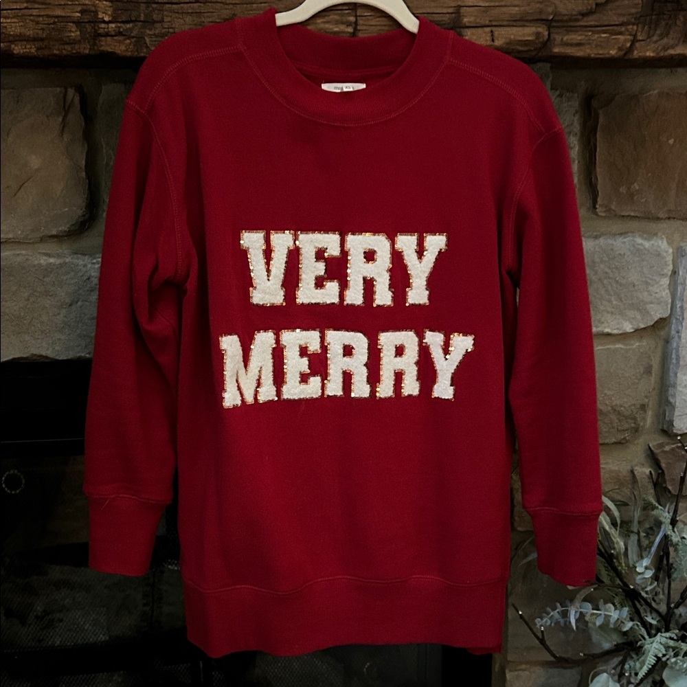 Maurices Red 'Very Merry' Sweatshirt